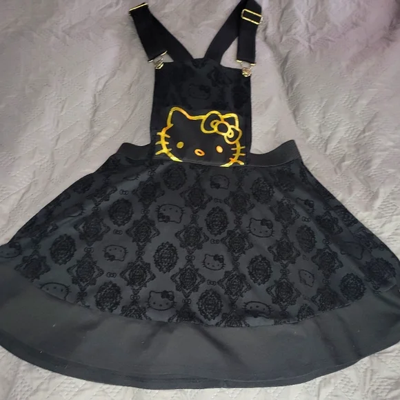 Hello Kitty | Dresses | Hello Kitty Black Overall Junior Small | Poshmark